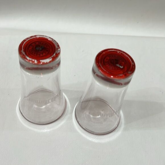 Grand Marnier Shot Glasses Orange Flavored Liquer 2 Oz Each 3 1/2 In Tall Set 2 - Picture 3 of 4